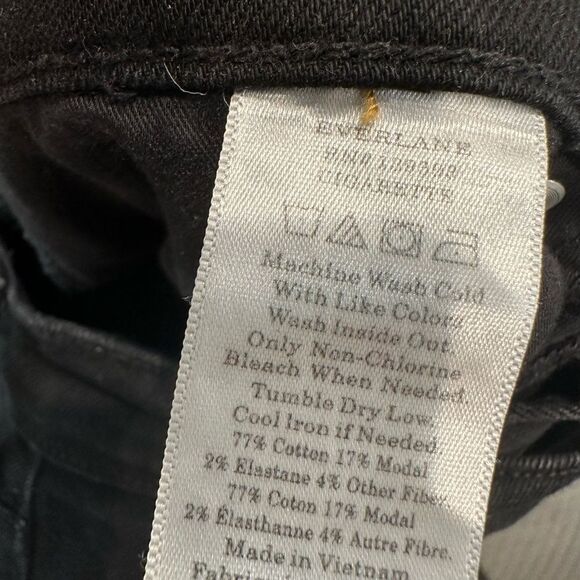 Everlane slim straight cigarette jeans straight black - Picture 6 of 6